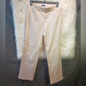 Dockers Metro Cream Khaki Straight Leg Pants Size 10 M